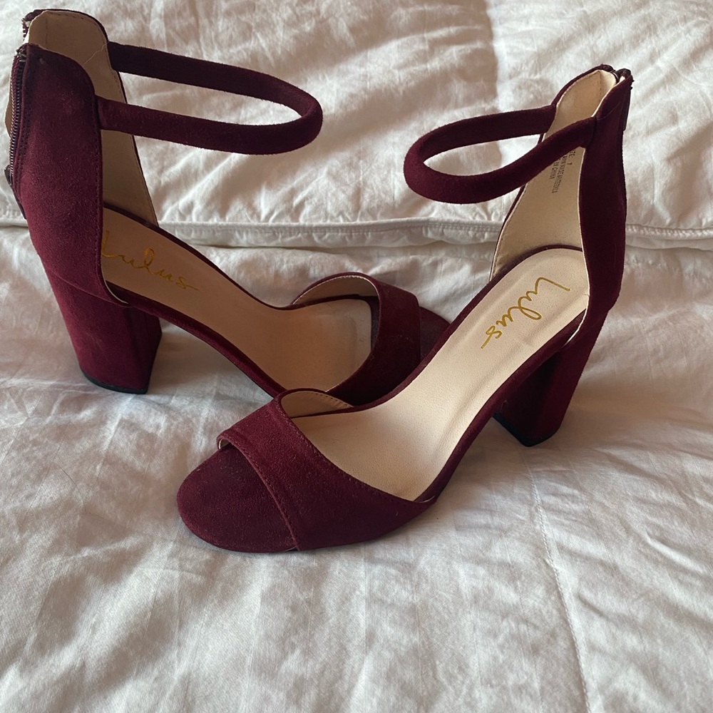 Maroon Lulus Shoes